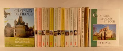 null CHÂTEAUX de FRANCE Réunion de 17 volumes. Collection Réalités, Hachette : Merveilles...