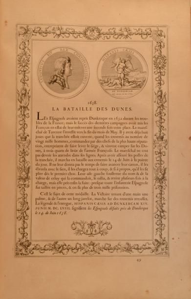 null GROS DE BOZE (Charles) Médailles sur les principaux évènements du règne de Louis...