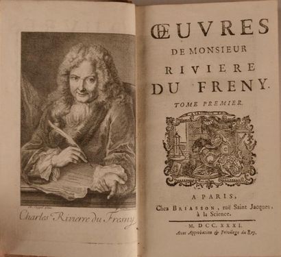 null RIVIERE du FRÉNY (Charles) [ou DUFRESNY] Oeuvres. Paris,Briasson, 1731.

6 volumes...
