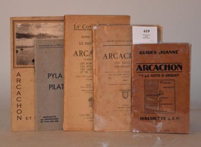 null [ARCACHON] Réunion de 5 ouvrages brochés : - Guide-excursions, Arcachon et ses...