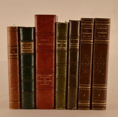 null BORDEAUX - LHÉRITIER (Michel) : Tourny (1695-1760). Paris, Alcan, 1920. 20 volumes...