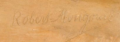 null E. Robert MERIGNAC

Portrait de Juliette Laval

Plâtre patiné signé en bas à...
