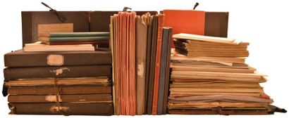 null Fort ensemble de documents, partitions manuscrites originales par Gaston Ducaunnès-Duval...