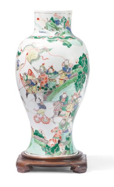 null Grand vase en porcelaine Famille Verte

Chine, époque Kangxi (1662-1722)

De...