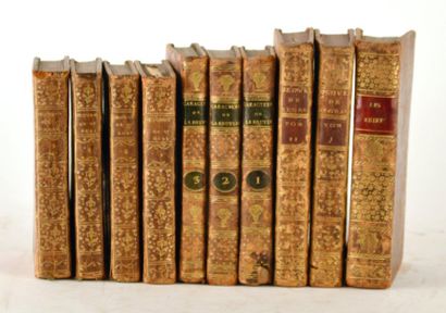 null RELIURES

Réunion de 10 volumes XVIIIe et XIXe : - SAINT-RÉAL (César Vichard...