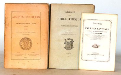 null RÉGIONALISME SAINTONGEAIS

Réunion de 4 volumes brochés et 1 volume relié de...