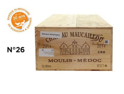 2014 - Ch. Maucaillou Moulis 12 B/lles