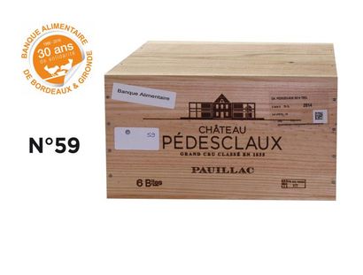 null 2014 - Ch. Pedesclaux Gd Cru Classé Pauillac 12 B/lles