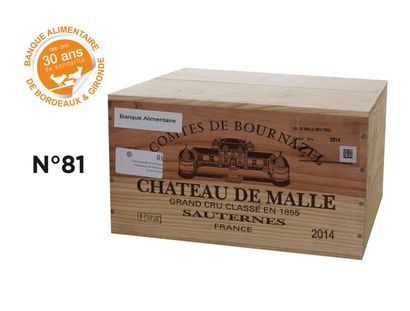 null 2014 - Ch. de Malle Gd Cru Classé Sauternes 12 B/lles