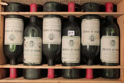 null Château Du Tertre 1970 

Margaux (rouge) - 12 blles 4 blles légèrement basses,...