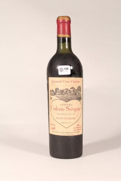 null Château Calon-Ségur 1948 

Saint Estèphe (rouge) - 1 blle étiquette sale