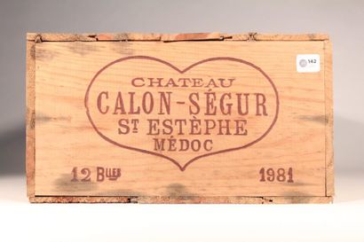 null Château Calon-Ségur 1981 

Saint Estèphe (rouge) - 12 blles Justes. 

Étiquettes...