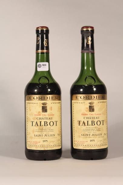 null 180 

Château Talbot 1975 

Saint Julien (rouge) - 2 blles basses