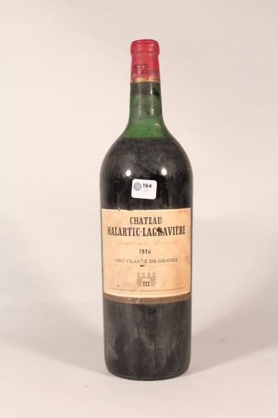 null 194 

Château Malartic Lagravière 1970 

Graves (rouge) - 1 mag. légèrement...