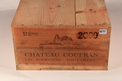 null 264 

Château Coufran 2000 

Haut Médoc (rouge) - 12 blles 1CBO12