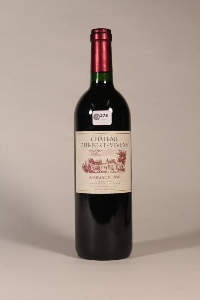 null 273 

Château Durfort-Vivens 2001 

Margaux (rouge) - 1 blle 