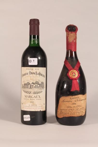 null Château Tayac-La-Rauza 1985 

Margaux (rouge) - 1 blle étiquette sale

Cuvée...