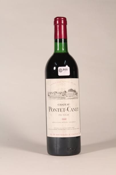 null 303 

Château Pontet-Canet 1980 

Pauillac (rouge) - 1 blle