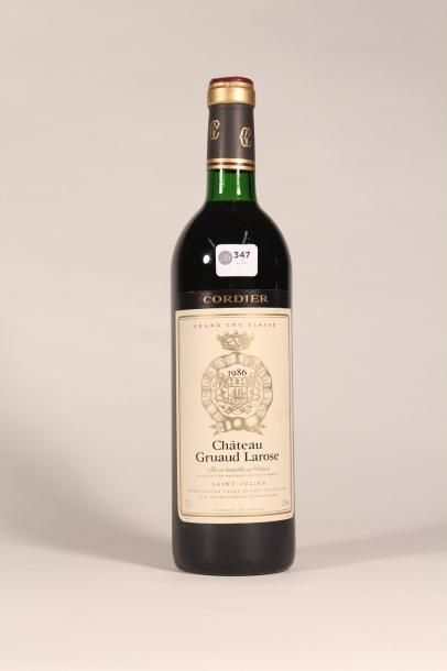 null 347 

Château Gruaud Larose 1986 

Saint Julien (rouge) - 1 blle 