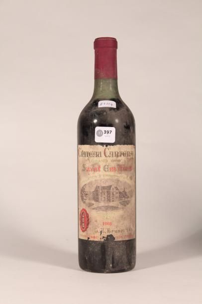 null 397 

Château Cantenac 1966 

Saint Emilion (rouge) - 1 blle étiquette sale