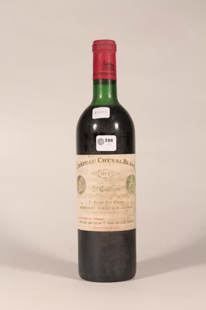 null 398 

Château Cheval Blanc 1972 

Saint Emilion (rouge) - 1 blle bien, étiquette...