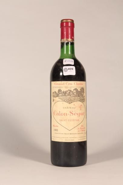 null 409 

Château Calon-Ségur 1983 

Saint Estèphe (rouge) - 1 blle bien