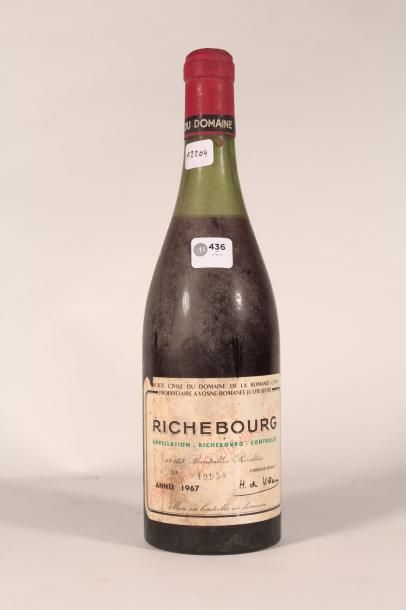 null 436 

Domaine de la Romanée-Conti 1967 

Richebourg (rouge) - 1 blle étiquette...
