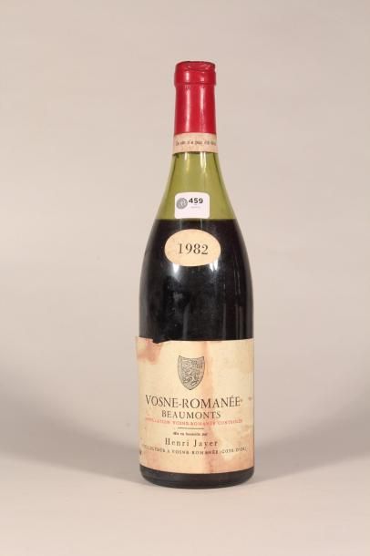 null 459 

Domaine Henri Jayer 1982 

Vosne Romanée, Beaumonts (rouge) - 1 blle bouchon...