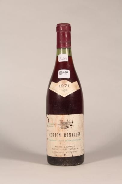 null 480 

 Michel Gaunoux 1971 

Corton-Renardes (rouge) - 1 blle étiquette abî...