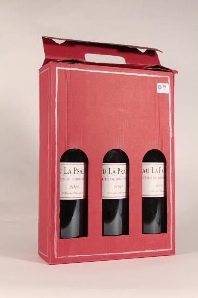 null Château La Prade 2010 

Côtes de Bordeaux (rouge) - 3 blles