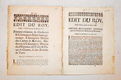 null EDITS du ROI

Édit du roy, donné à Versailles au mois de janvier 1708, portant...