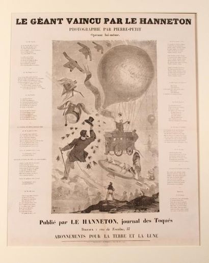 null AÉROSTATION

Affichette annoncant l'ascension du Géant ; Lyon le 2 juillet 1784,...