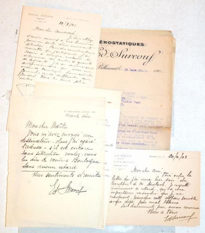 null ATELIERS AÉROSTATIQUES ÉDOUARD SURCOUF

14 lettres autographes de 1901 à 1906.

Bureaux...