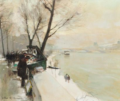 null Jules René HERVE (1887-1981)

Quais de Seine en hiver

Huile sur toile, signée...