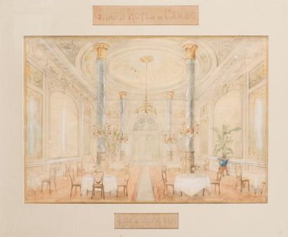 null ECOLE FRANCAISE VERS 1900

Grand Hôtel de Cambo - Salle de restaurant

Aquarelle...