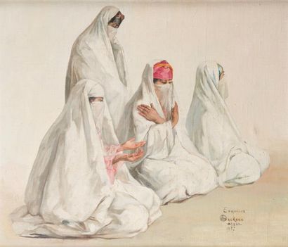 null Emile DECKERS (1885-1968),

Esquisse, quatre algériennes, 1937

Huile sur toile...