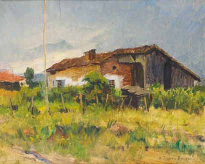 null Ricardo GOMEZ-GIMENO (1892-1954)

Maison de pêcheurs, 1937.

Huile sur panneau,...