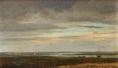 null Léon BOPP DU PONT (1848-1903)

Coucher de soleil sur le Bassin.

Huile sur panneau,...