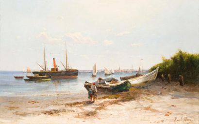 null Raoul BRUN (1848-1899)

Pêcheries de l’Océan, Bassin d’Arcachon.

Huile sur...