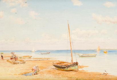 null François-Marie Firmin-Girard (1838-1921)

Le Bassin d’Arcachon, 1898,

Huile...