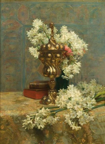 null Félix CARME (1863-1938)

Composition au calice et aux fleurs, 1901.

Huile sur...
