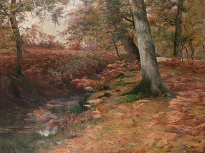 null G. WALLERSTEIN (XIXème-XXème)

Le bois Saint Bris à Arès.

Huile sur toile ,...