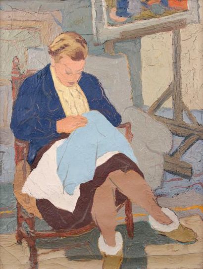 null CLEMENT-SERVEAU (1886-1972)

La coutureHuile sur toile, porte le cachet de l’atelier...