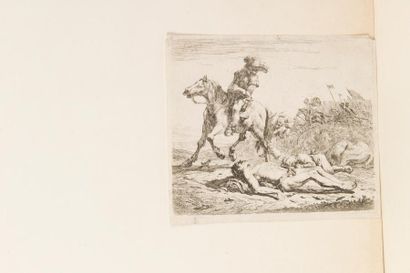 null KAREL DUJARDIN (1626 - 1678)Page de titre, Les deux Anes, – Porcs endormis –...