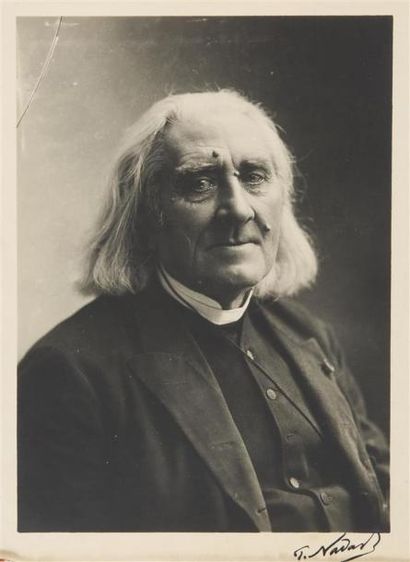  Paul Nadar Félix NADAR - Franz Liszt, Honoré Daumier et Hector Berlioz. Vers 1930.Trois... Gazette Drouot