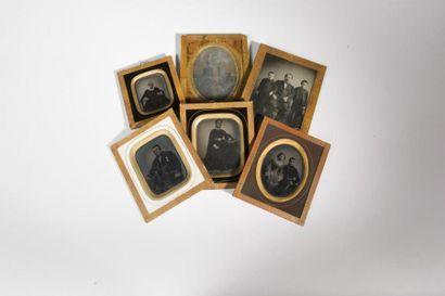 null Ensemble d'ambrotypes et ferrotypes (6)