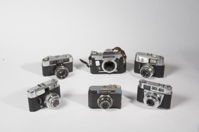 null Ensemble de 6 appareils photographiques : (2 VOIGTLANDER - ZEISS IKON Icarex...