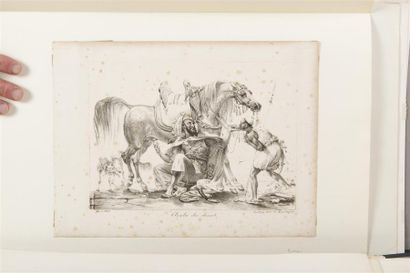 null ANTOINE JEAN GROS (1771 1835)Chef des Mamelucks à cheval Arabe du désert.Avec...