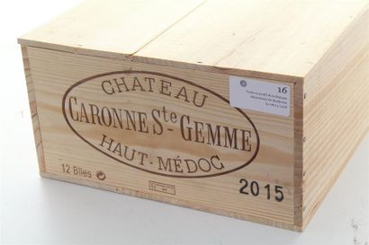 null 2015 - Ch. Caronne Ste Gemme Haut-Médoc 12 blles