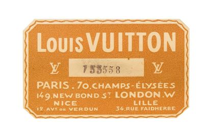 null Louis Vuitton Champs Elysées, malle courrier haute n°153558, en toile enduite...